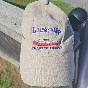 Beige LocsenUp Charter Fishing Cap